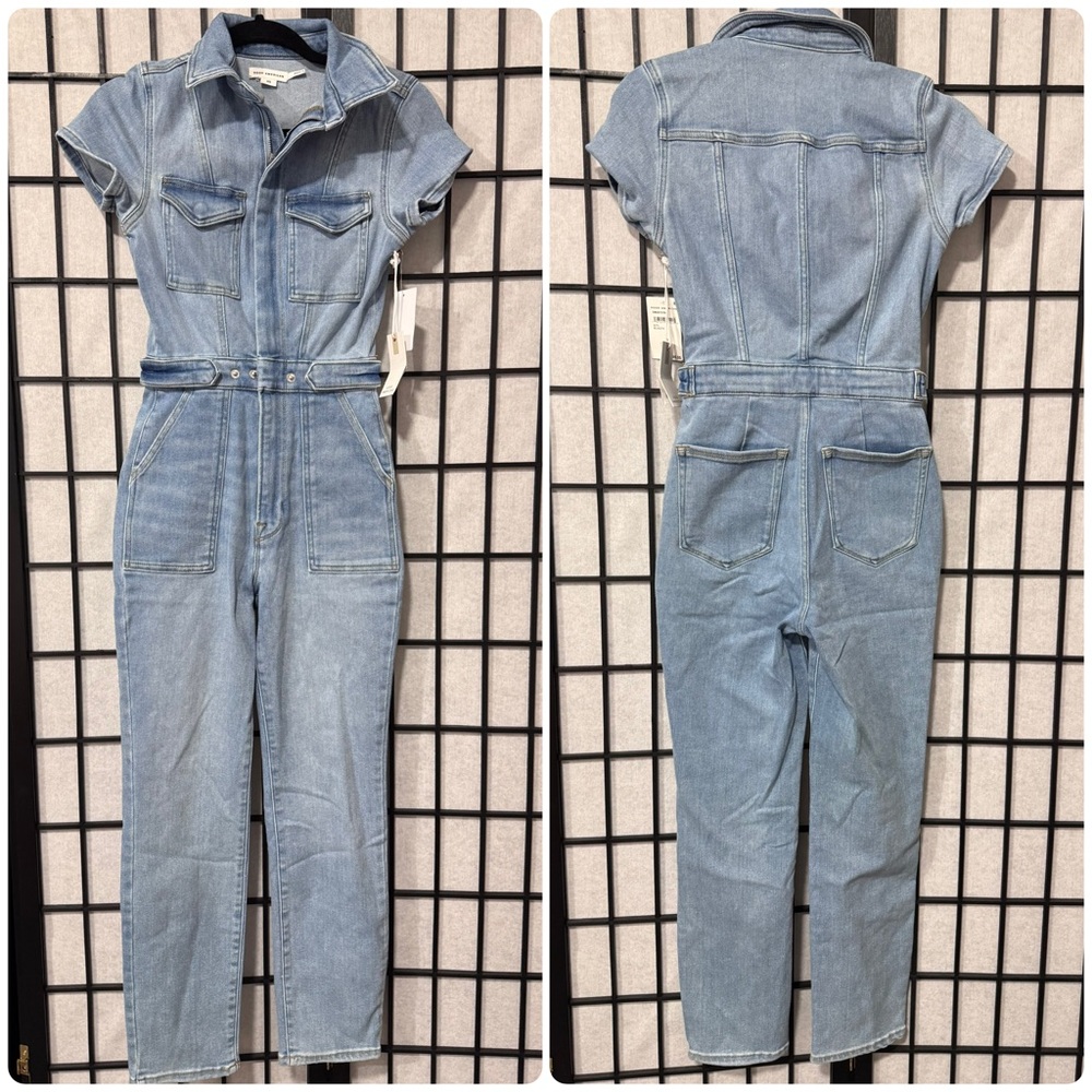 Good American XS – Fit For Success Denim Jumpsuit - Picture 5 of 9